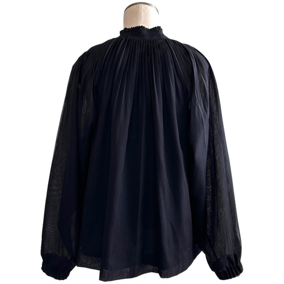 Tuckernuck Marie Oliver Arden Blouse in Black S - Picture 9 of 10